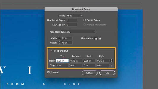 How to Add a Gutter Using Bleed Settings in InDesign