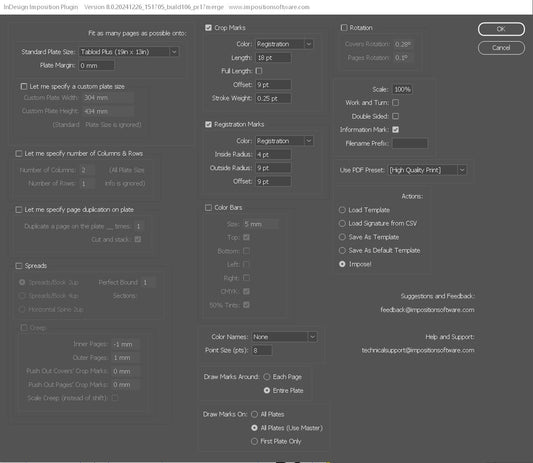 InDesign Imposition Plug-in